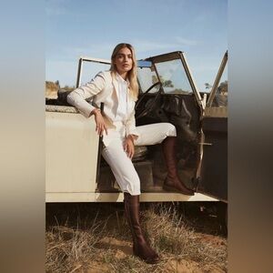 NEW Penelope Chilvers Long Tassel Boot In Conker Size 36.5